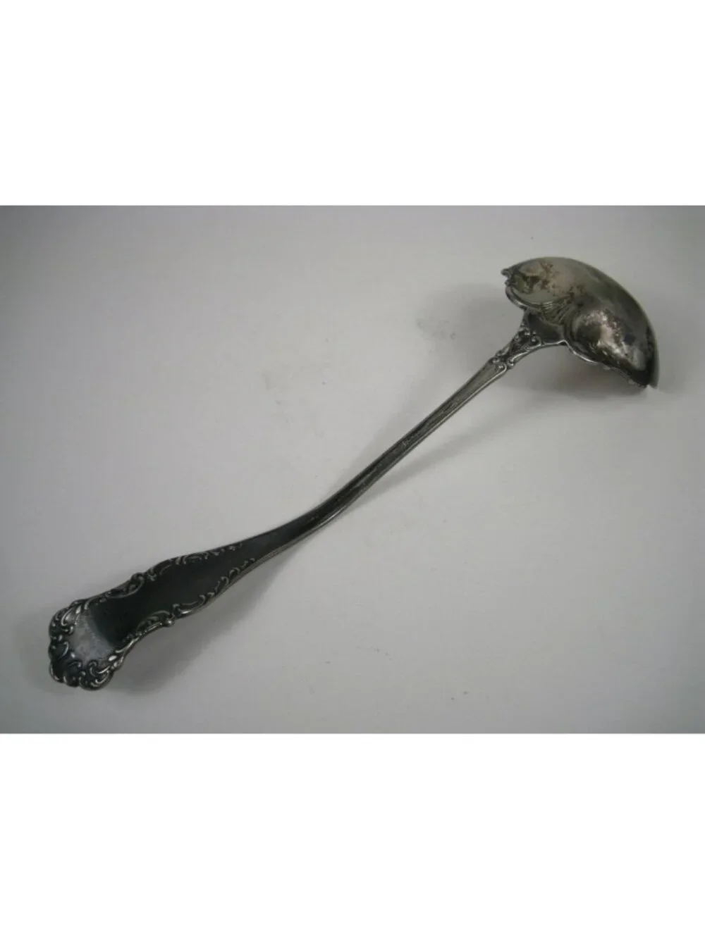 Antique Wm Rogers Melrose Silverplate Oyster Spoon 8 inch Elegant Design